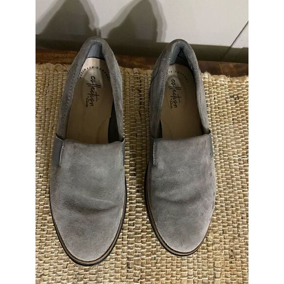 Clarks ultimate comfort collection suede leather slip on loafers - Picture 1 of 8